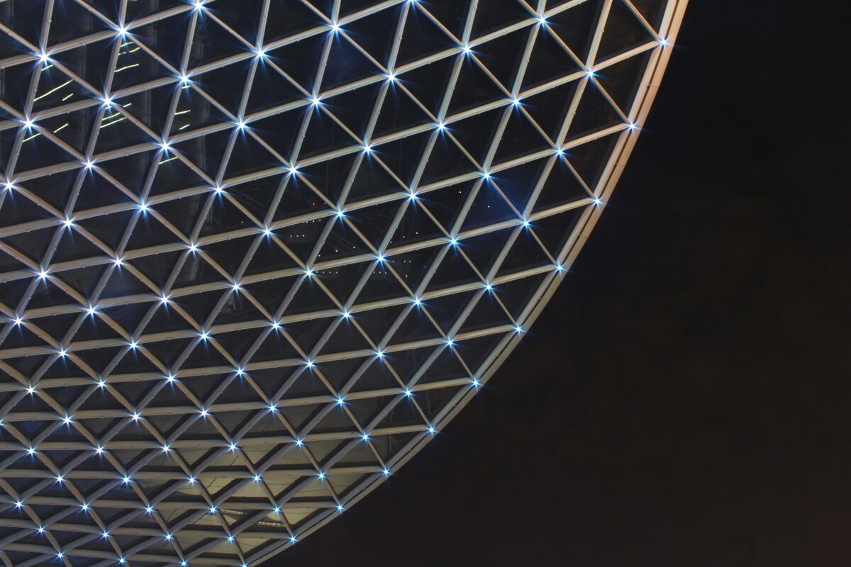 A glowing sphere